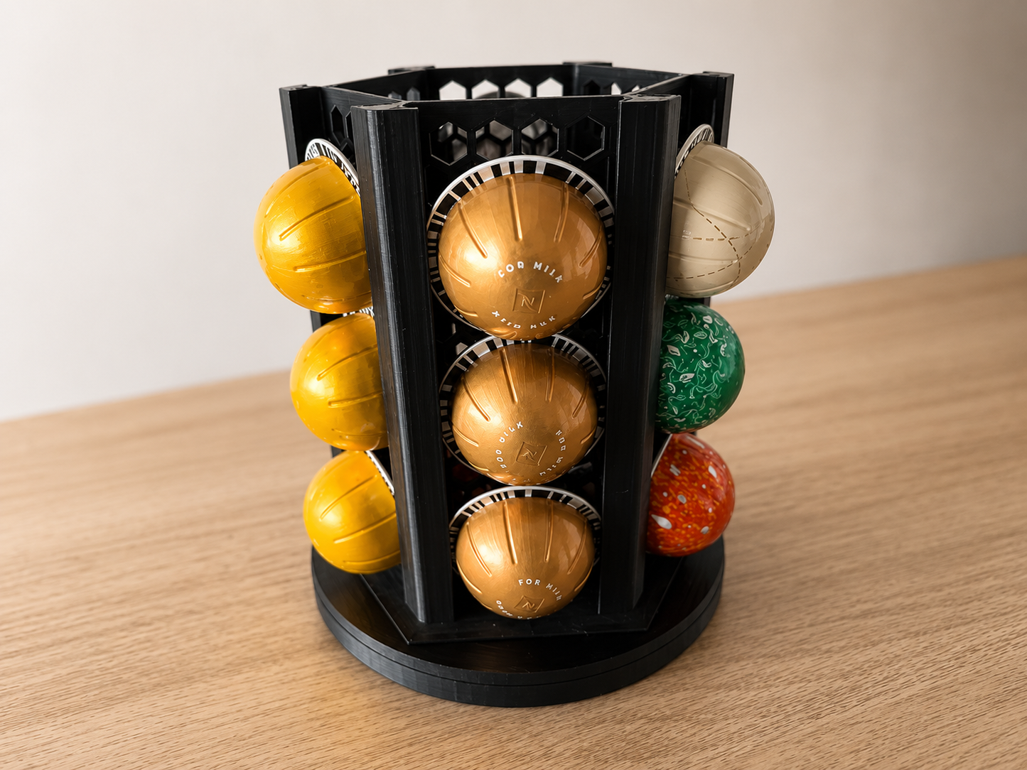 Organizador Cápsulas Nespresso Vertuo con Base Giratoria