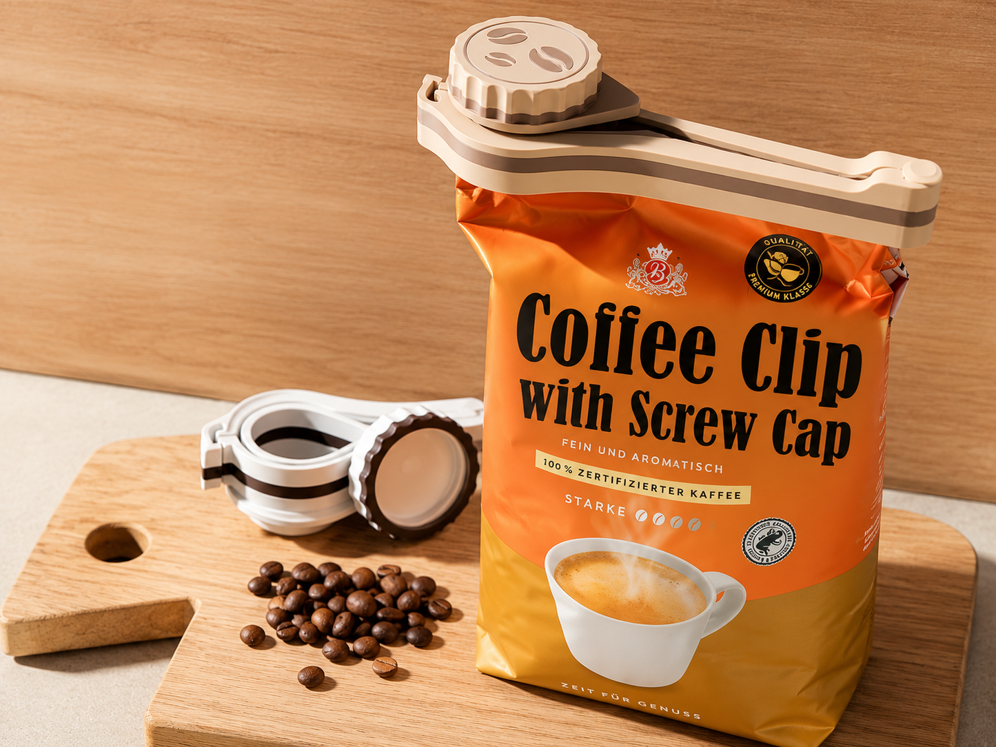 Clip Sellador para Bolsas de Café